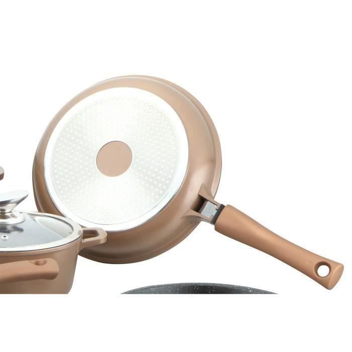 Set de oale si tigaie 16 piese, Royalty Line, RL-16B, Inox, Argintiu