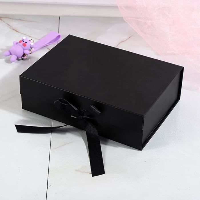 Boite cadeau Bowknot Boite Cadeau Boite Cadeau Magnétique Boite Papier Avec  Ruban boîte de cadeau rectangulaire,Pour l'anniversaire,le Mariage,Boite