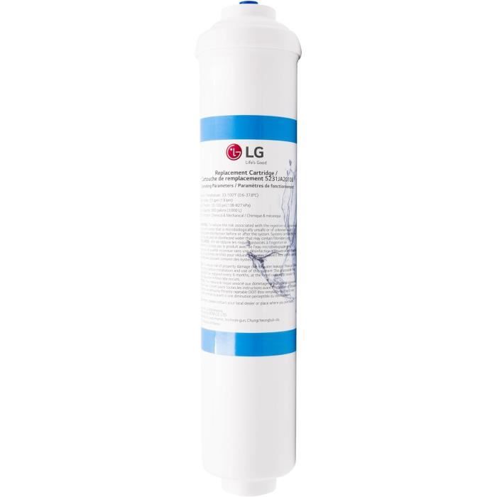 Lot De 2 Cartouches Filtre à Eau LG 5231JA2010B - Compatibles Réfrigérateurs LG Avec Distributeur D'eau