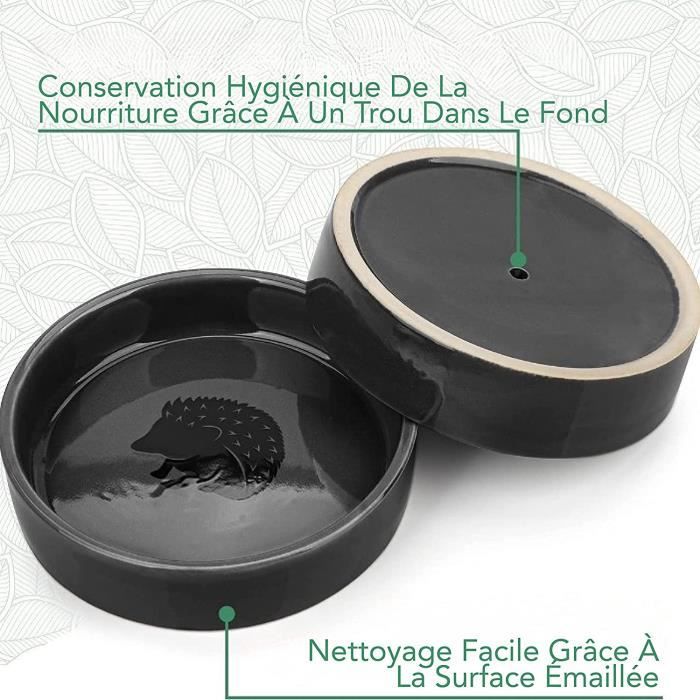 Mangeoire Céramique Pour Hérissons Wildlife World - Résistante Au Gel, Avec Trou De Drainage