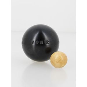 Set De 3 Boules Obut Match – 71 Mm, 680 G, Lisse – Acier Carbone, Finition Noire – Pétanque Compétition