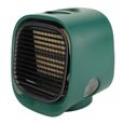 Mini climatiseur portable – Nosheir – Refroidissement rapide USB 3 vitesses – Pour bureau, chambre et voyage – Vert