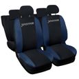 Lupex Shop Housses de siège auto compatibles pour Sportage Noir Blue Foncè-0
