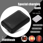 QINGQUE QINGQUE 20000mAh Mini Power Bank batterie de charge rapide Portable pour le chauffage veste veste-NOIR
