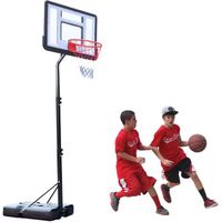 Junior Panier de Basket-Ball réglable en Hauteur, Free Standing Support Portable de Basketball sur roulettes