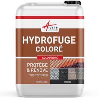 Hydrofuge coloré imperméabilisant toiture tuiles, fibrociment, ardoise  Ardoise (ral 9004) - 20 L (jusqu à 80m²)