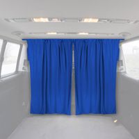 Rideau de séparation de cabine pour voiture Universel Bleu Foncé Tissu 160x180cm