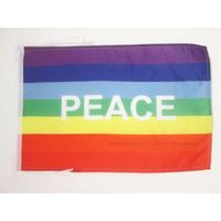 AZ FLAG - Drapeau De Table Armoiries de la Vendée - 15x10 cm - Mini Drapeau Vendéen Catholique De Bureau 100% Polyester Avec Hampe De 25cm Et Socle En Plastique Noir