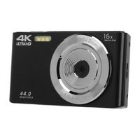 Cikonielf appareil photo HD 4K Appareil photo numérique Zoom 16X Écran 2,8 pouces 4K 44MP Boîtier en plastique résistant aux