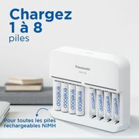 Chargeur eneloop Premium pour 1 à 8 Piles Ni-MH AA/AAA
