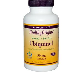 COMPLEMENTS ALIMENTAIRES - DETENTE Healthy Origins, Ubiquinol 50 mg,150 gélules.