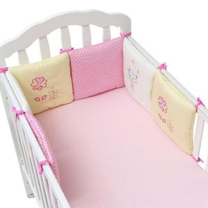 Tour de Lit Bébé Tressé Velours Pare-chocs Berceau - XICHAO - Bordure de lit  200cm - Bleu/Vert/Blanc/Gris - Cdiscount Puériculture & Eveil bébé