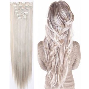 PERRUQUE - POSTICHE S-Noilite 66 cm lisse 8 pièces Clip en Extensions 