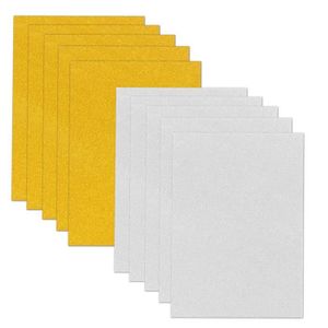 Ultnice Lot de 10 feuilles de papier cartonné pailleté A4 pour travaux manuels 