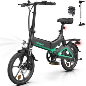 VÉLO ASSISTANCE ÉLEC HITWAY vélo électrique E-Bike 16 Pouces  léger 250