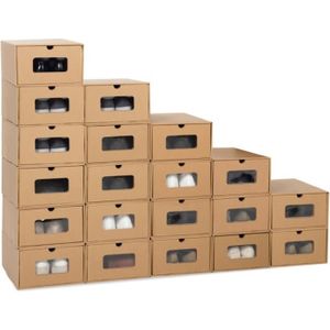 Boite rangement chaussures carton Cdiscount