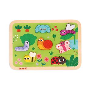 PUZZLE Puzzle en bois Jardin - JANOD - Chunky - 7 pièces 
