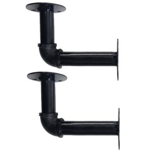 Charge maximale: 50kg 2 supports de tablette multifonctions Triangle en fer avec vis Support de tablette de support de tablette de coin décoratif dangle à 90 degrés suspendu au mur Charge maximale: 50kg 2 supports de tablette multifonctions Triangle en fer avec vis Support de tablette de support de tablette de coin décoratif dangle à 90 degrés suspendu au mur