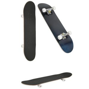 SKATEBOARD - LONGBOARD Skateboard - MENGDA - 79 x 20 cm - ABEC-9 - 140 kg - Noir