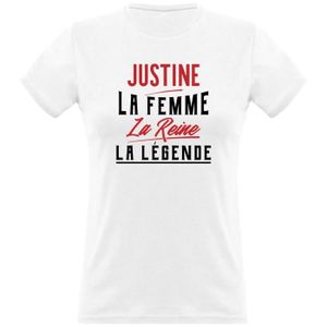 Tee Shirt Femme Humour Cadeau Imprime En France 100 Coton 185gr Martine La Femme La Reine La Legende White Cdiscount Pret A Porter Tee Shirt Femme Humour Cadeau Imprime En France 100 Coton 185gr Martine La Femme La Reine La Legende White Cdiscount Pret A Porter