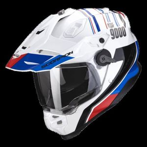 CASQUE MOTO SCOOTER Casque moto intégral Scorpion ADF-9000 Air Desert ECE 22-06 - blanc/bleu/rouge - 2XL
