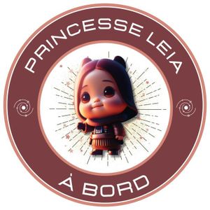 BÉBÉ À BORD  Sticker Bébé à Bord - Princesse Leia (Star Wars)