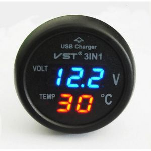 PRISE ALLUME-CIGARE QUMOX Voltmètre Allume-cigare Thermomètre Chargeur