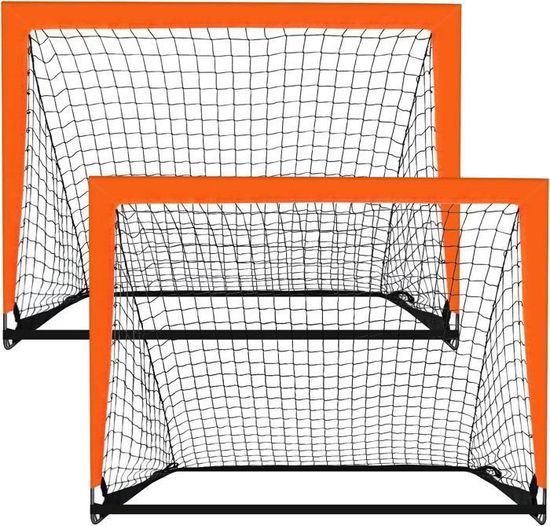 Kit De Buts De Foot Pour Enfants – 2 Buts, 2 Balles, Pompe, Cônes – Koolbitz