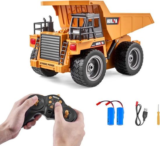HUINA 1573 1:14 RC Camion 10-CH Télécommande Camion à Benne Basculante