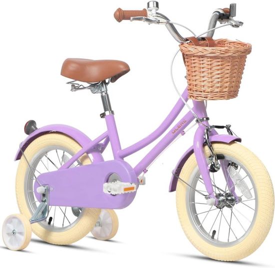 Vélo de 14 po pour enfants avec roues d'entraînement amovibles et panier de Costway pour enfants de 3-5 ans | Best Buy Canada