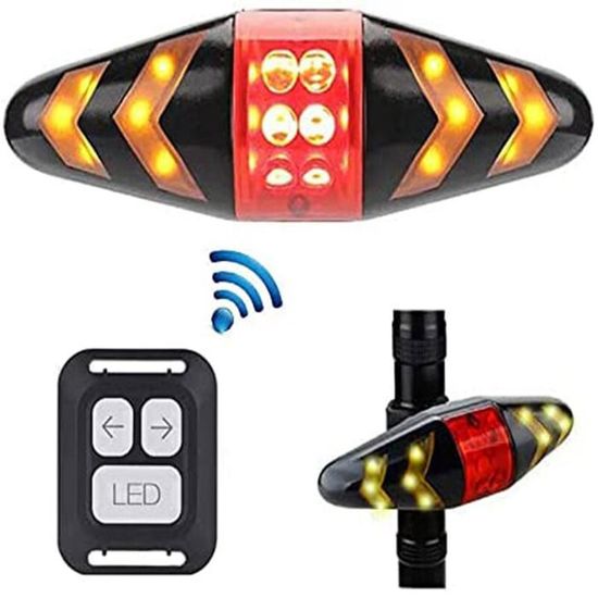 2 Laser + 5 LED clignotant Eclairage vélo, Avertissement de sécurité