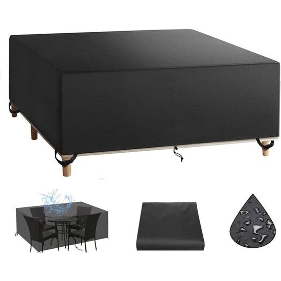 BBOVOBB Housses Pour Mobilier De Jardin Extérieur 135x90x75cm(LxWxH) Robuste Tissu Oxford 420D Housse Salon De Jardin, Housse De Protection Meuble De
