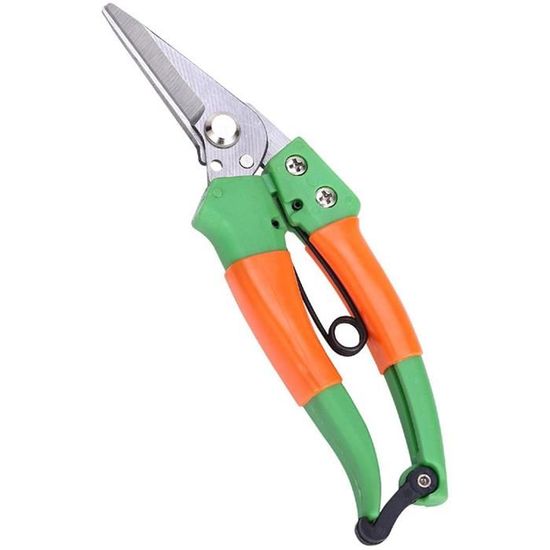 Kit 2 Sécateurs De Jardin Professionnels - Lames Acier, Ressort, Poignée Ergonomique, Pour Taille Et Récolte
