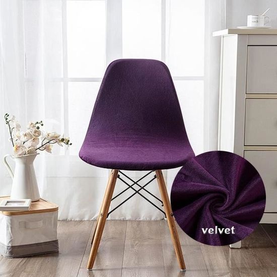 Highdi Lot de 1/2/4/6 Housse de Chaise Scandinaves, Extensible Housse de Chaise de Salle à Manger, Couverture de Chaise sans Accoudoirs pour Cuisine, Salon, Bureau (Triangle Noir,6 Pieces