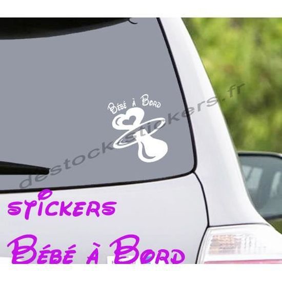Stickers Autocollant Bebe A Bord Tetine Cdiscount Maison