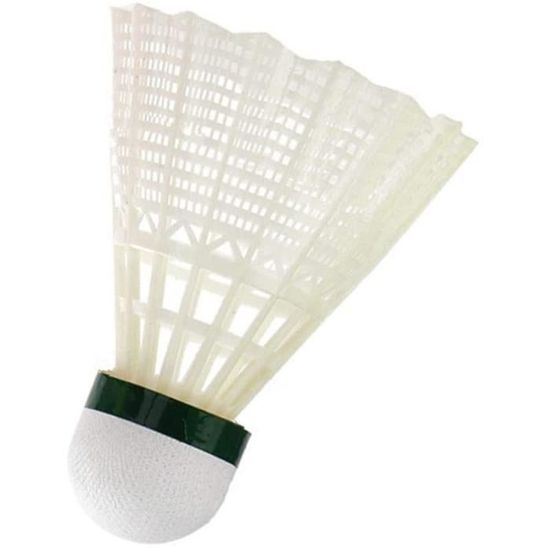 6 pcs nylon badminton volants badminton birdies balles pour enfants adulte intérieur sports de plein air activités blanc