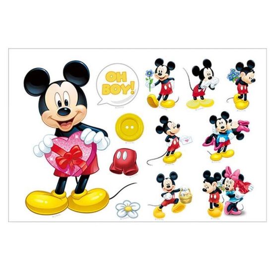 C Style Dessin Anime Mignon Mickey Minnie Mouse Ballon Stickers Muraux Stickers Ou Enfants Chambre Bebe Chambre Mur Art Parc Affiche Cdiscount Maison