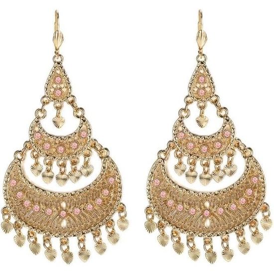 BOBIJOO JEWELRY - Orecchini Gitanes Savoyardes Perla Oro Con Zirconi