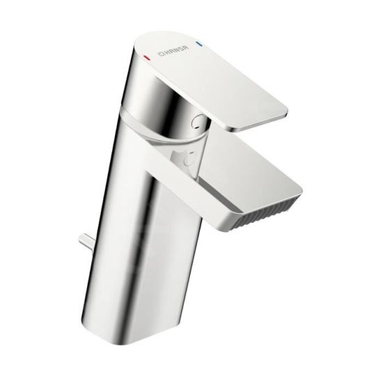 Mitigeur Lavabo Hansa Ronda Chrome Mat Velours – Robinetterie Design Allemande Avec Vidage