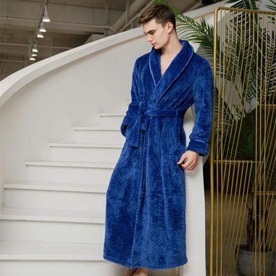 Peignoir homme online col chale