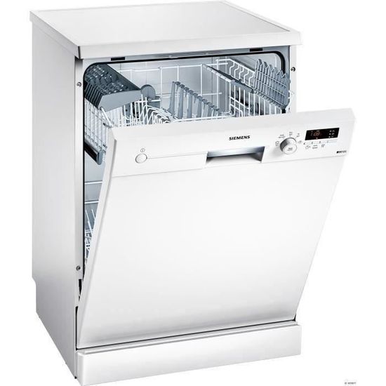 Lave-vaisselle pose libre SIEMENS SN215W02AE IQ100 - 12 couverts - Largeur 60 cm - 48 dB - Blanc