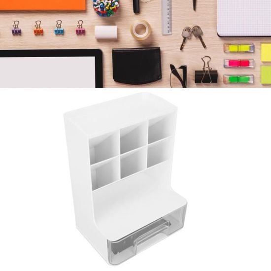 Lot De 2 Porte-stylos En Acrylique Transparent - 6 Emplacements, Design Empilable, Pour Bureau, Maquillage, Crayons
