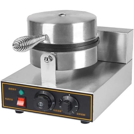 Gaufrier Professionnel Double Tête 6000W - Pour Crêpes Et Beignets - Argenté