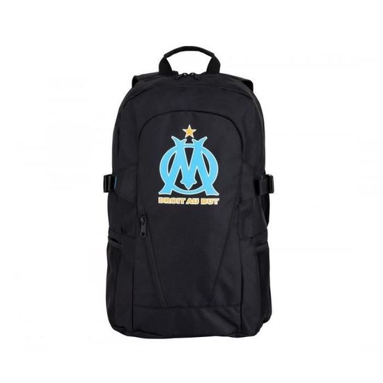Sac à Dos Officiel Olympique De Marseille OM - Collection Licenciée, Polyester, 45x33x15 Cm, Bretelles Réglables
