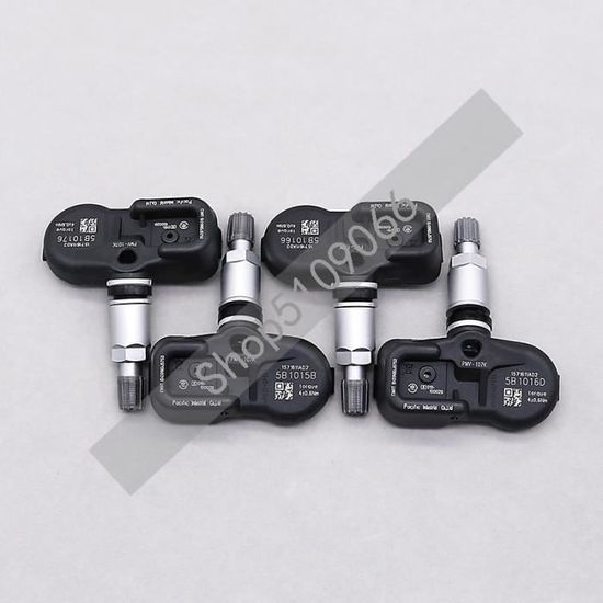 Kit 4 Capteurs TPMS Métal Pour Toyota Corolla, C-HR, Land Cruiser – Surveillance Pression Pneus Fiable