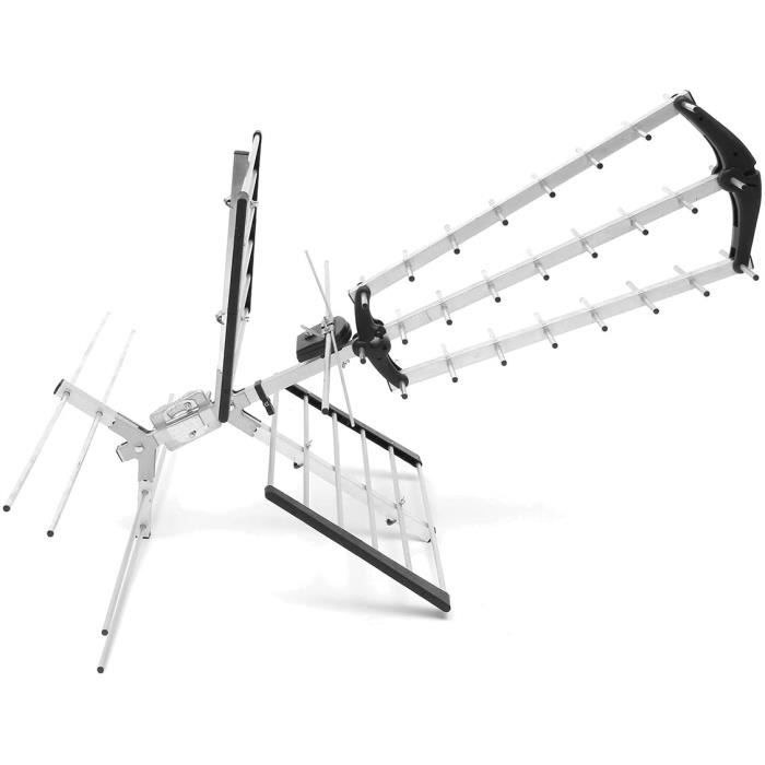 Antenne TV Amplifiée Extérieure Numérique UHF VHF FM Radio 174230 470