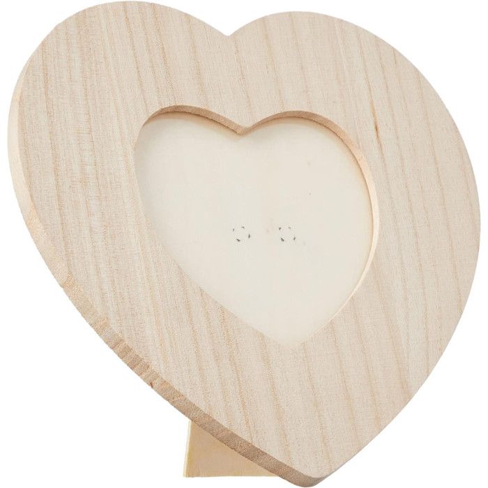 Cadre en bois Coeur 17,5 x 17,5 cm