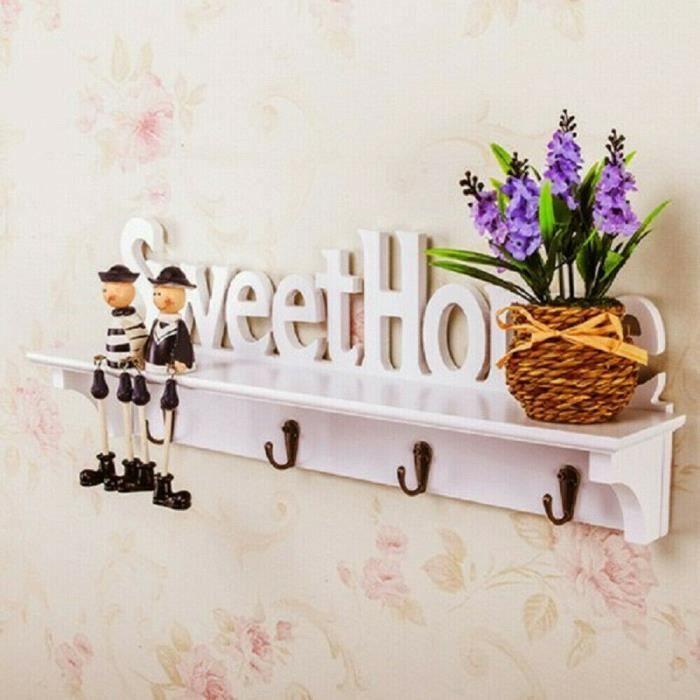 Support mural Rangement suspendu à la maison suspension crochet porte-clés
