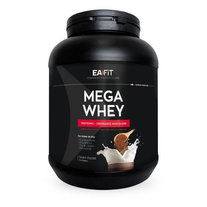Eafit Mega Whey Goût Chocolat 750g