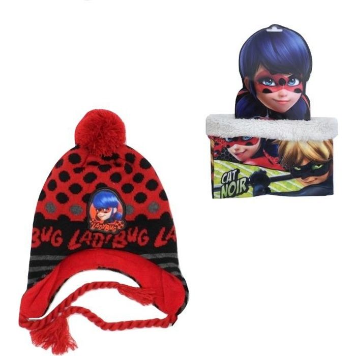 Ensemble Bonnet péruvien + Cache cou Miraculous